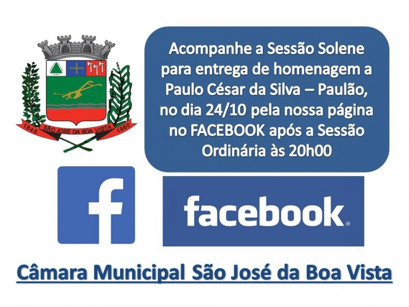 Acompanhe a Sessão Solene ao vivo