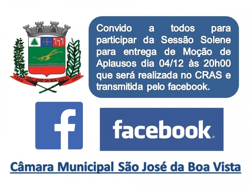 Acompanhe a Sessão Solene ao vivo